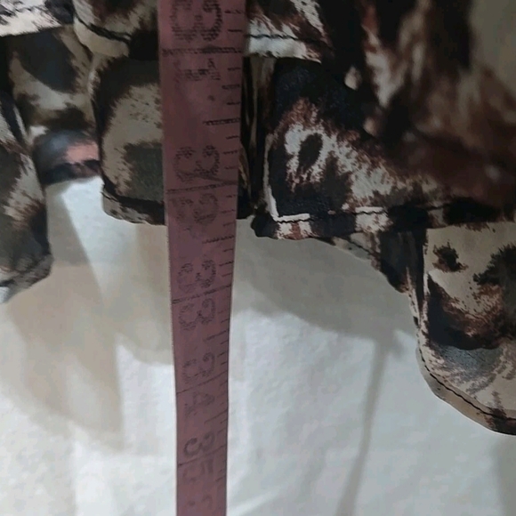 Animal Print Sleeveless Top with Beaded Neckline - Picture 9 of 9